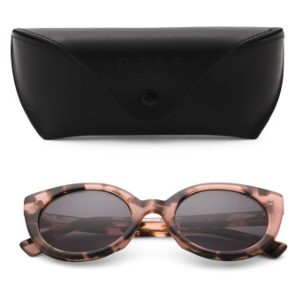 DIFF Emmy Sunglasses Himalayan Tortoise Frames Smoke Grey Lenses - Picture 12 of 12